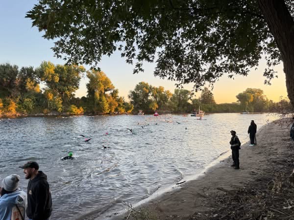 American River during Ironman California 2025